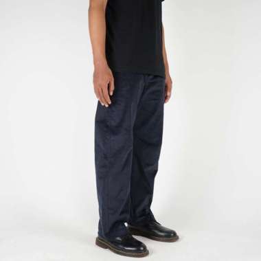 Dailyoutfits Corduroy Classic Straight Pants Navy - S XXL