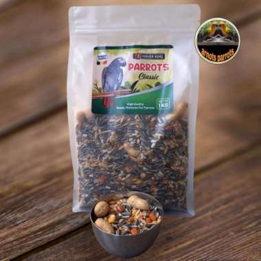 PARROT CLASSIC 1 KG HAVER KING PAKAN BURUNG PARROT AFGREY CONURE MONK