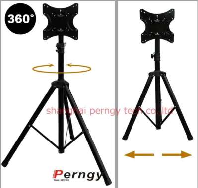 Tripod Bracket Tv Floor Stand Tv Berdiri Dengan Tripod Rak Tv Multicolor