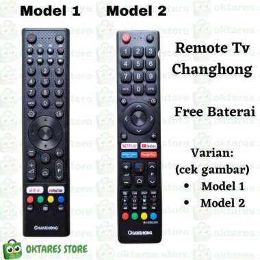 Terbaru Remote Changhong Android Smart Tv Free Baterai Terlaris Multicolor