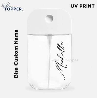 Custom Nama Botol Hand Sanitizer Parfum 45ml UV Print Keren
