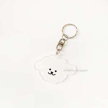 Gantungan Kunci Acrylic Kawaii Cute Sheep Akrilik Key Chain