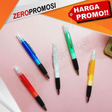 Souvenir Pulpen Promosi Bolpoin Sablon Unik Handsanitizer