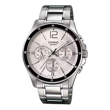 CASIO ORIGINAL - CASIO MTP-1374D-7AVDF - JAM PRIA NG - STAINLESS CASIO MTP-1374D-7A MTP 1374D 7A 137