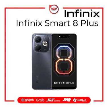 Hp Infinix Smart 8 Plus Ram 4GB Internal 128GB Garansi Resmi Timber Black