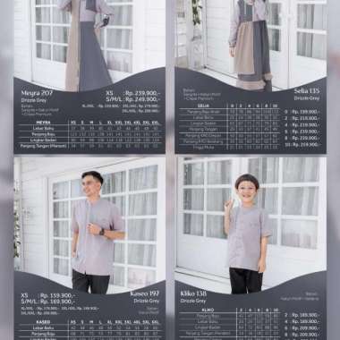 SARIMBIT SEPLY 2024 EKSIS 219 DRIZZLE GREY MEYRA 207 KASEO 197 KOKO XS