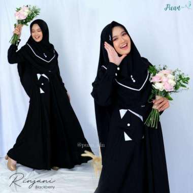 Puan rinjani dress set hijab Blackberry L