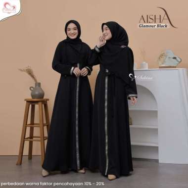 Salvina gamis abaya aisha Black XS