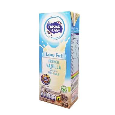 Frisian Flag PURE - Susu UHT Low Fat - 225 ml VANILA
