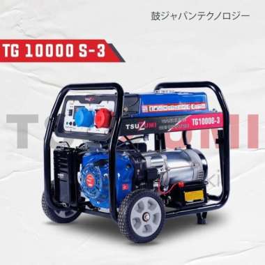 Genset Open 10 KVA 3 Phase Tsuzumi TG 10000-3 Technology Japan