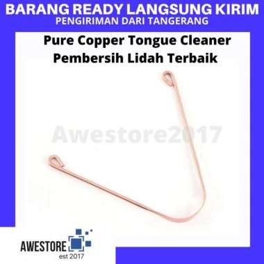 Alat Pembersih Lidah Full Pure Copper Tongue Cleaner Tembaga Scraper Full Copper