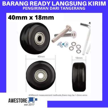 Roda Koper Pengganti Luggage Replacement Wheel 40 45 50 x 18 mm Wheels 1PC 50mm x 18mm
