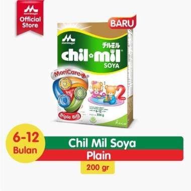 Morinaga Chil Mil Soya Fomula Bayi Usia 6-12 Bulan 200gr - Susu Pertumbuhan Sikecil, Susu Pendamping