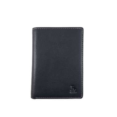Dompet Kartu Kulit Sapi RFID 322 RFID Hitam
