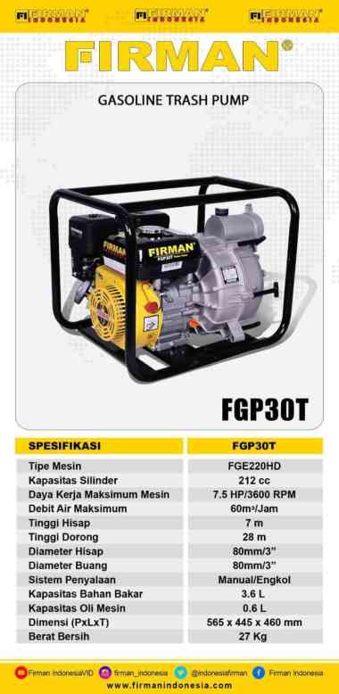 Pompa Air Firman FGP30T Japan Technology
