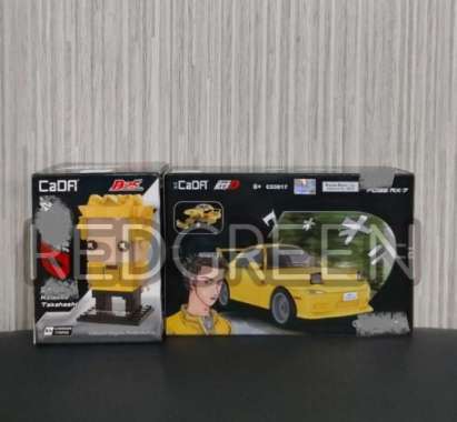 mainan anak set cadfi initial D mazda fd35 rx 7 + figure keisuke takahashi edukasi figure