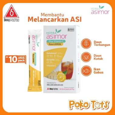 Herba Asimor Plus Vitamin C Rasa Lemon 10 Stick Isi 10gr Minuman Pelancar ASI Ibu