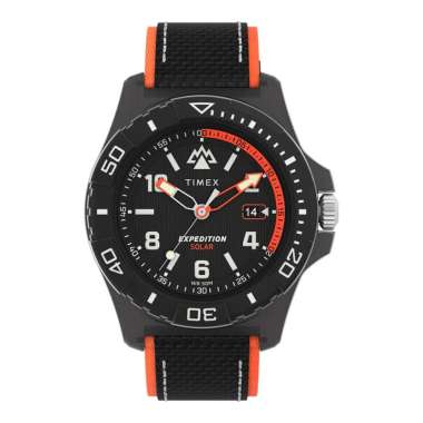 Jam Tangan Pria Timex Expedition TW2V66100 North Freedive Ocean Black Dial Black Tide Fabric Strap