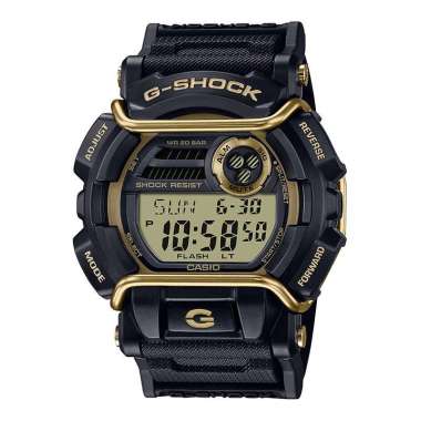 Jam Tangan Pria Casio G-Shock GD-400GB-1B2DG Digital Analog Dial Black Resin Band