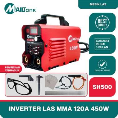 Mailtank SH500 Mesin Las 450 Watt MAILTANK Inverter Welding Machine Travo Las MMA-120A Mesin Trafo L