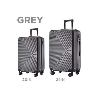 Goto Ranger Koper Cabin Waterproof Suitcase Roda Bagasi Hardcase Kabin 20IN GREY