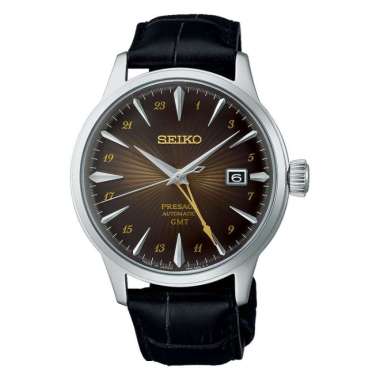 Jam Tangan Seiko Presage SSK039J1 GMT Leather Strap