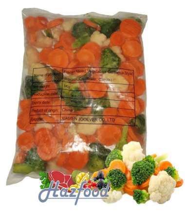 Frozen Mixed Broccoli 1 Kg | Mix ( Brokoli,Kembang Kol,Wortel )