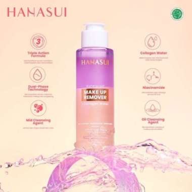 HANASUI WATERPROOF MAKEUP REMOVER/ PEMBERSIH MAKE UP/ PEMBERSIH WAJAH 100ML 100ml