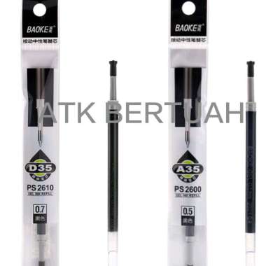 BAOKE PS2610 PS2600 RETRACTABLE GEL PEN REFILL ISI ULANG PULPEN TINTA COCOK UNTUK KOKORO DAN SARASA 