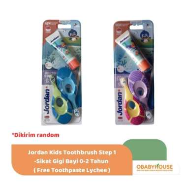Jordan Kids Toothbrush Step 1 - Sikat Gigi Bayi 0 -2 tahun TWINPACK