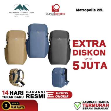 Summit Creative Camera Backpack Metropolis 22L Tas Kamera 22 L Tas Ransel Kamera 22 Liter GARANSI RE