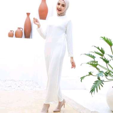 PUSSAT Danisa Inner Manset Gamis Lengan Panjang Jersey Dress Long Sleeve Manset Gamis Dalaman Kaftan