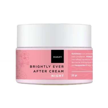 SCARLETT WHITENING ACNE/BRIGHTLY EVER AFTER DAY CREM & NIGHT CREAM 100% Original Brightly Night Crea