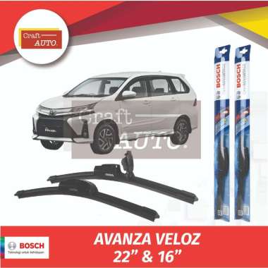 Wiper Frameless Toyota Avanza Veloz Sepasang Bosch