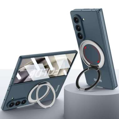 Case Samsung Galaxy Z Fold 6 Fold6 GKK Ultra Thin PC Ring Magsafe Magnetic Rotating Stand Screen Cov