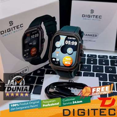 DIGITEC ORIGINAL SMARTWATCH PRIA SMARTWATCH WANITA TANKER GREEN TANKER JAM TANGAN DIGITAL PRIA WANIT