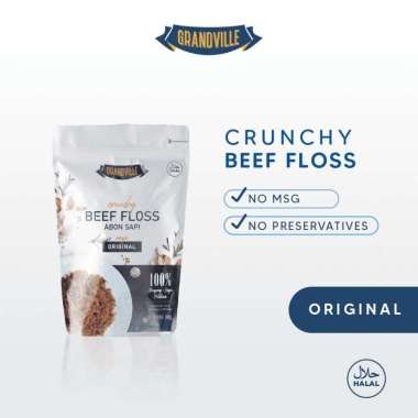 Grandville Abon Sapi/Ayam/Ikan Crunchy Single Pack Beef original