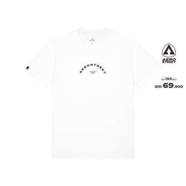 Aerostreet T Shirt Evander Putih Kaos T Shirt ABAAA XXL