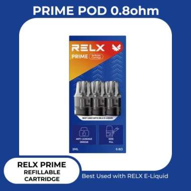 Relx Prime Catridge 0.8 Ohm (Garansi Resmi id) 0.8 OHM (1PC)