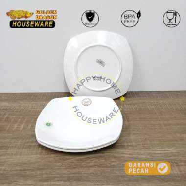GOLDEN DRAGON PIRING KOTAK HOREKA | DINNER PLATE | PIRING MAKAN SEGI MELAMIN 9IN