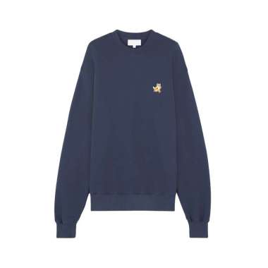 Promo Maison Kitsuné Fox Head Patch Regular Sweatshirt Ink