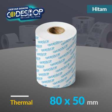 Codeshop Custom Kertas Thermal 80x50 mm Struk EDC BRI Link BCA Mandiri Printer Kasir Termal 80mm