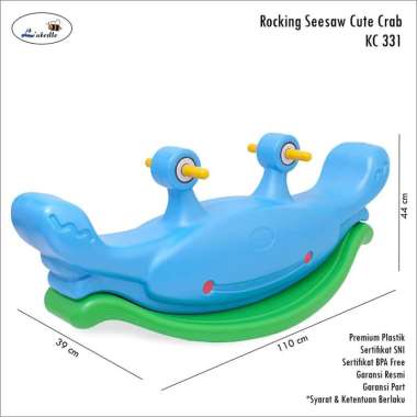 Labeille KC 331 Rocking Seesaw Cute Crab Mainan Anak