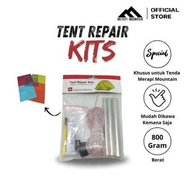 MERAPI MOUNTAIN Tent Repair Kits Alat Perbaikan Tenda Premium 1 Set Lem Penambal Tools Tenda