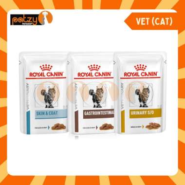ROYAL CANIN POUCH WET FOOD 85 GR GASTROINTESTINAL/ URINARY/ SKIN COAT (VET) URINARY S/O