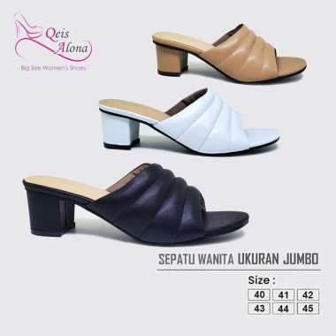 Marnia Big Size - Sandal Wanita Selop Formal Pesta Sendal Heels Casual Kondangan Ibu Ibu Ukuran Jumb