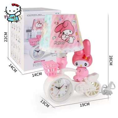 Lampu Tidur SANRIO Lampu Meja Belajar Kuromi Melody Cinnamo Kado Ultah Lmpu Jam Melody