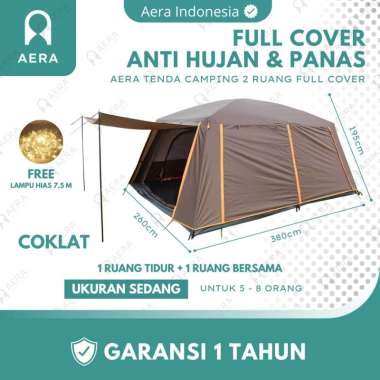 AERA Tenda Camping Full Cover | Tenda Camping keluarga | Tenda Camping 2 Ruang | Tenda Camping Doubl