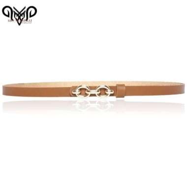 Sabuk wanita model cantol fashion baju dress wanita C1L-067 Murah Cokelat 110cm