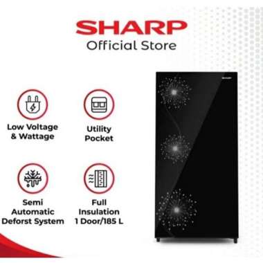 KULKAS SHARP 1 PINTU SJX 197 KAPASITAS 185 LITER GARANSI